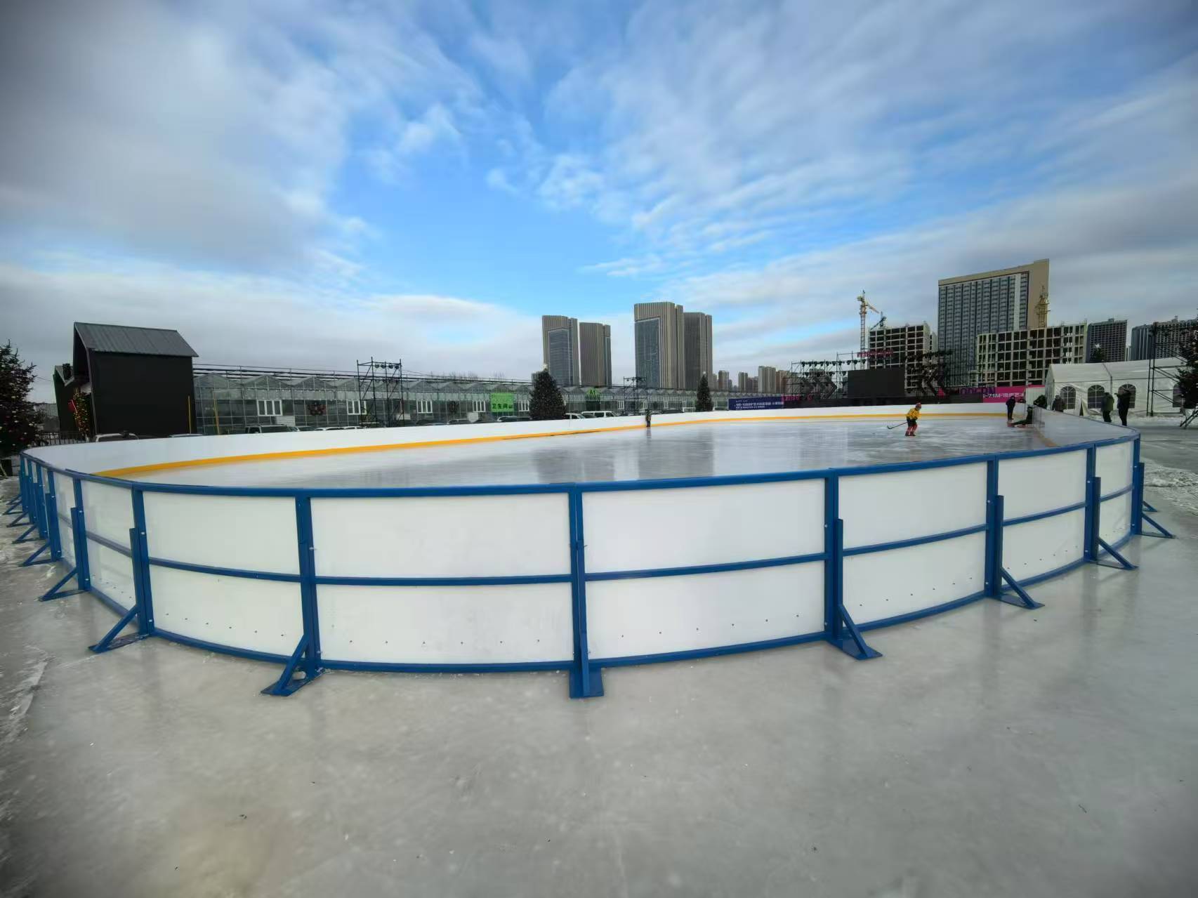 Ice rink barriers